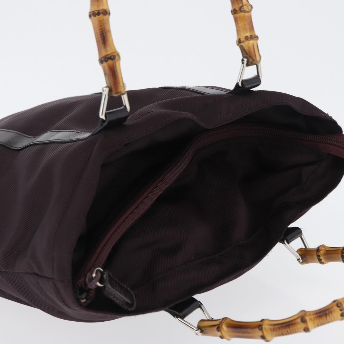 Gucci Bamboo Canvas, Purple, Canvas, Tote Bag