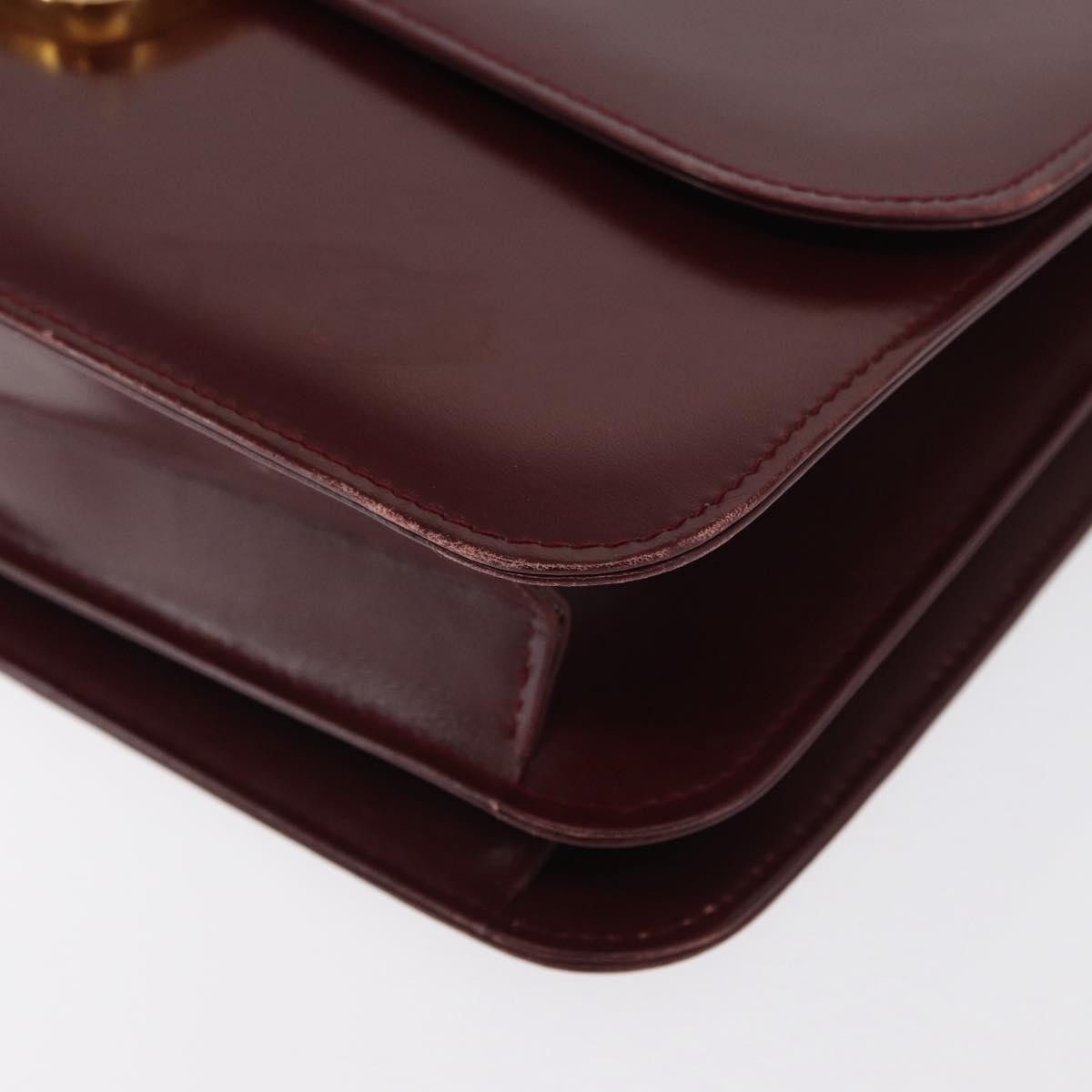 Gucci Vintage Leather, Burgundy, Leather, Handbag