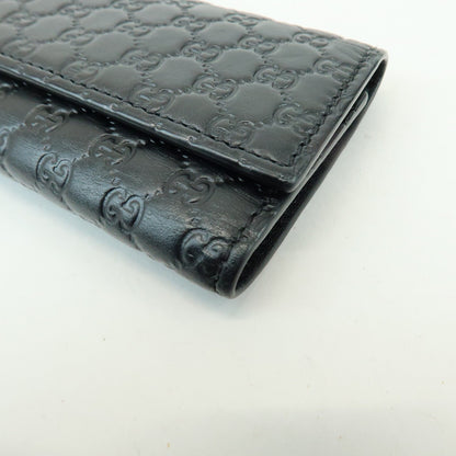 Gucci Flap Card Case Guccissima Leather, Black, Leather, Card Holder