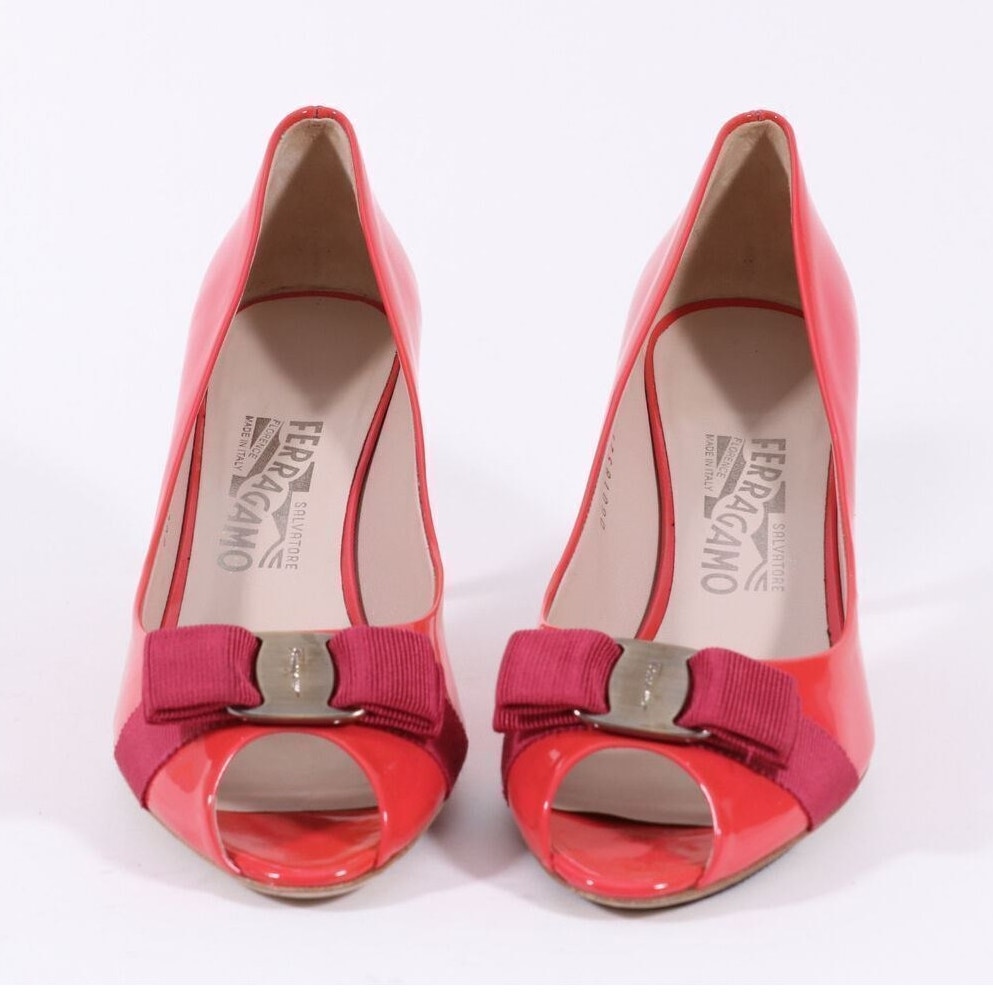 SALVATORE FERRAGAMO Pola Vara Bow Pumps