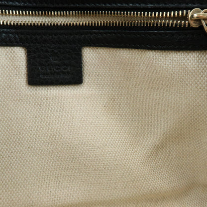 Gucci Soho Clutch Leather, Black, Leather, Clutch