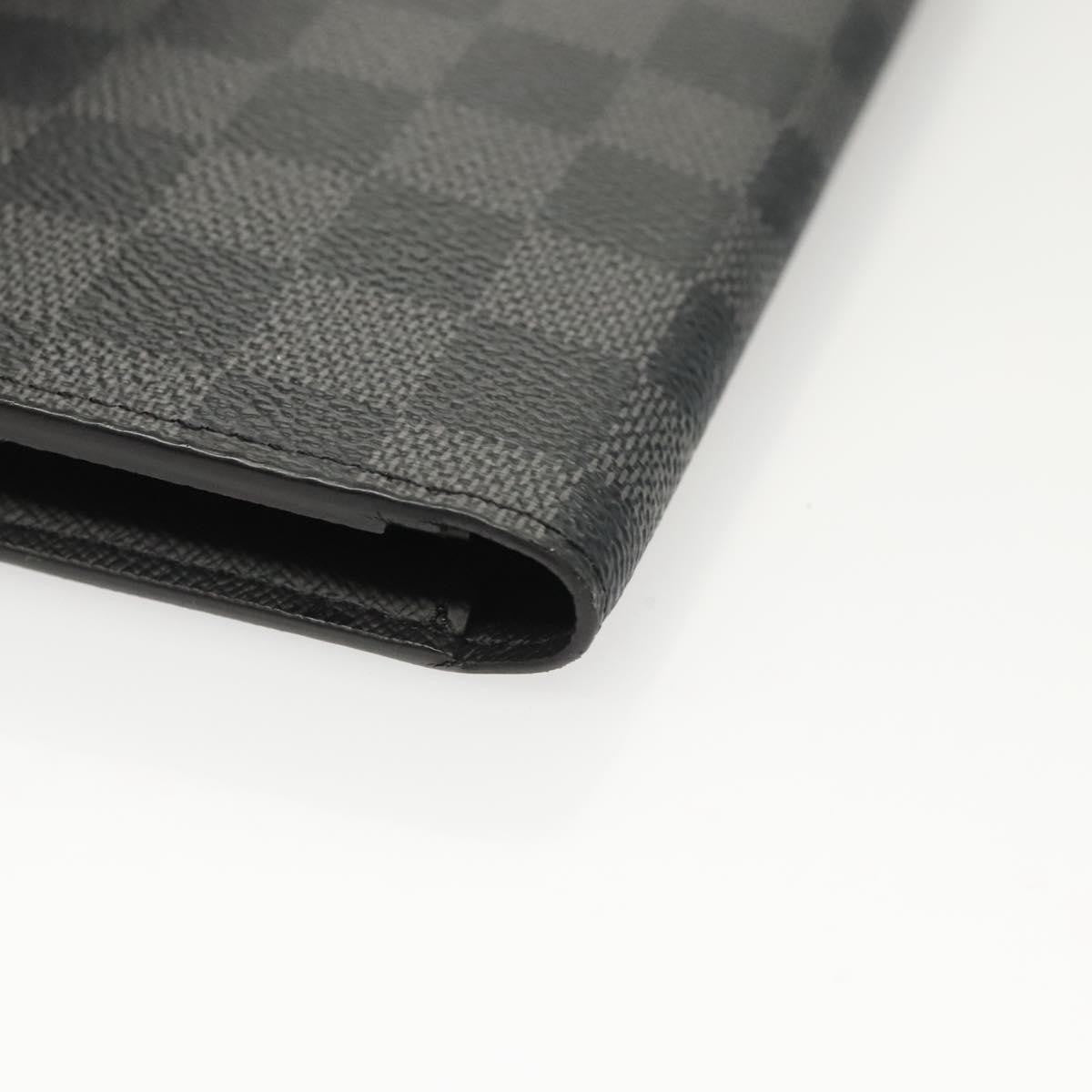Louis Vuitton Brazza Long Bifold Damier, Gray, Canvas, Wallet