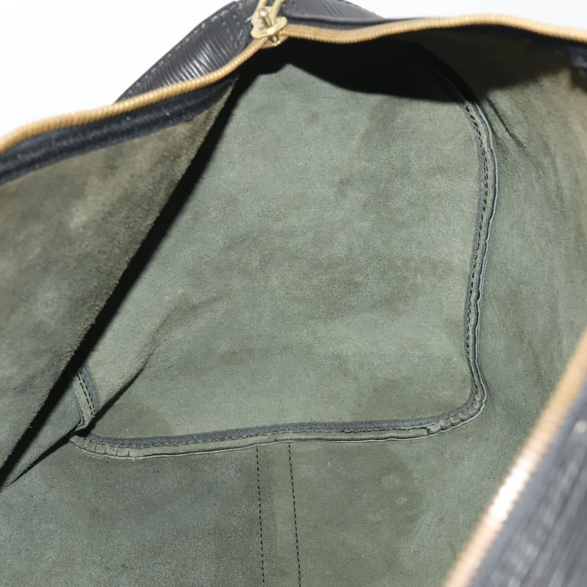 Louis Vuitton Keepall Epi Leather, Black, Leather, Travel Bag