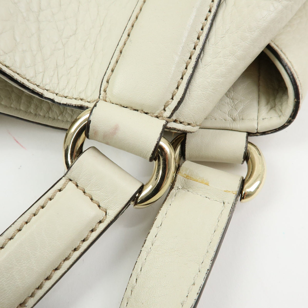 Gucci Soho Leather, Beige, Leather, Shoulder Bag