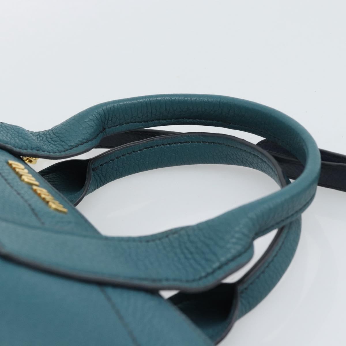 Miu Miu Vintage Leather, Green, Leather, Handbag