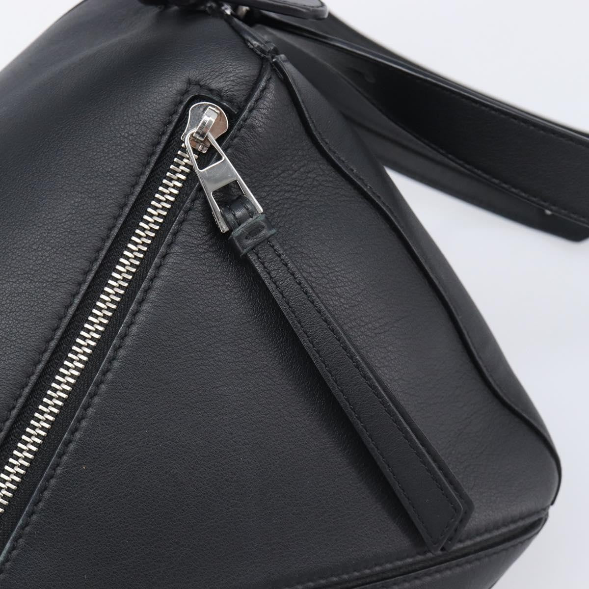 Loewe Puzzle Leather, Black, Leather, Handbag