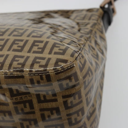 Fendi Mamma Baguette Zucchino canvas, Brown, Canvas, Shoulder Bag