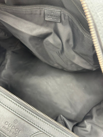 Gucci GG Supreme Carry-On Duffle Bag GG Canvas and Leather, Black, Canvas, Travel Bag