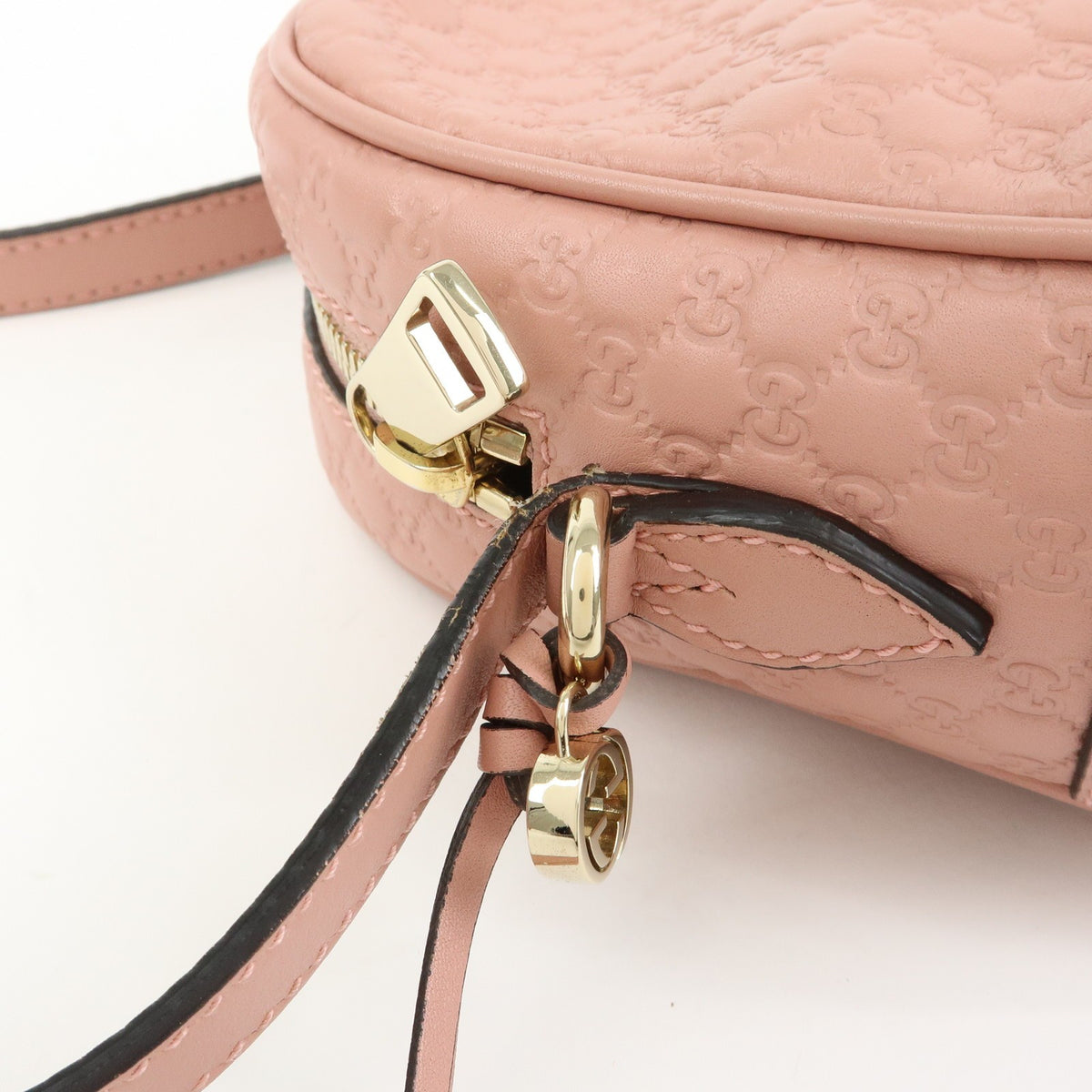 Gucci Bree Disco Microguccissima Leather, Pink, Leather, Crossbody Bag