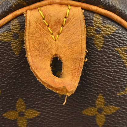 Louis Vuitton Speedy Monogram Canvas, Brown, Canvas, Handbag