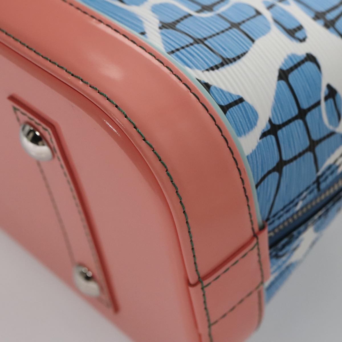 Louis Vuitton Alma Limited Edition Print Epi Leather, Blue, Leather, Handbag