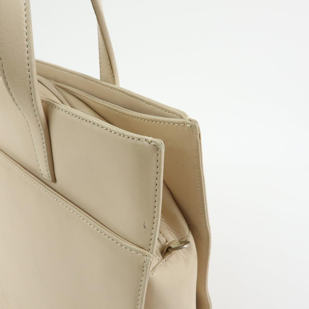 Loewe Anagram Leather, Beige, Leather, Tote Bag