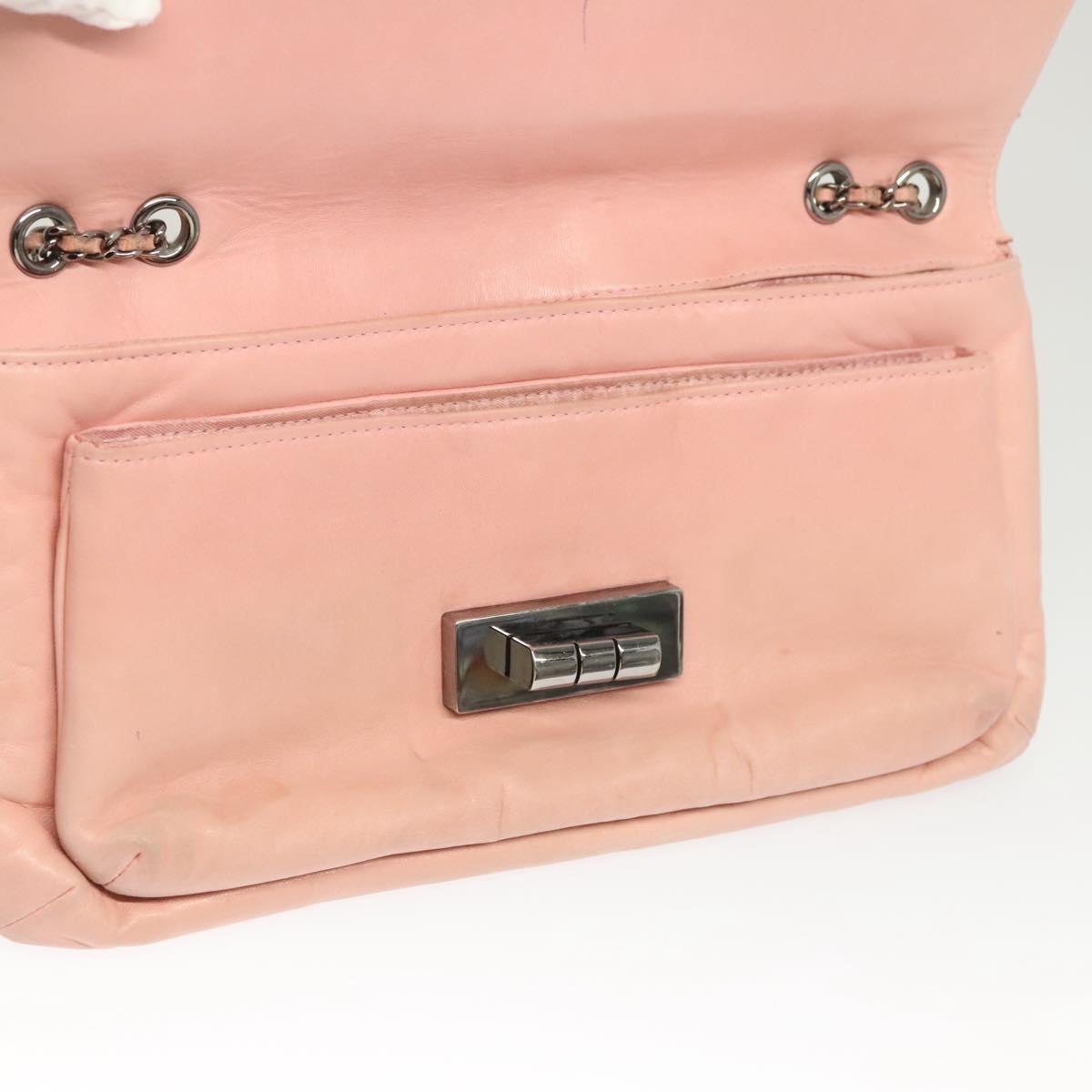 Chanel Chocolate Bar Mademoiselle Flap Bag Quilted Leather, PINK, LEATHER, Shoulder bag