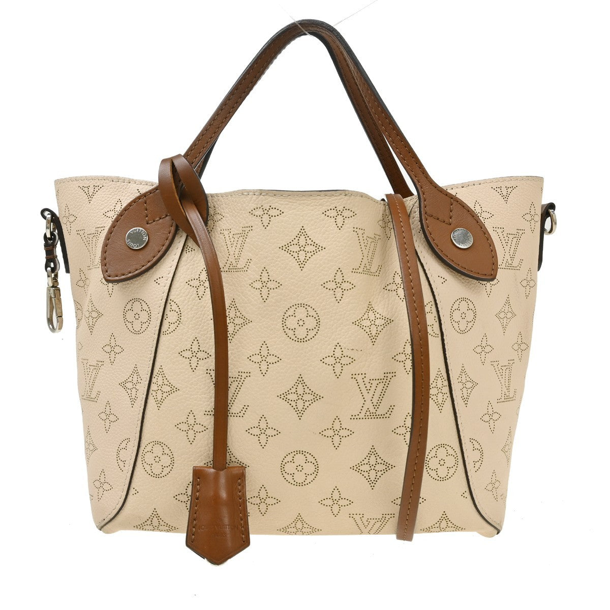 Louis Vuitton Hina Mahina Leather, Beige, Leather, Handbag