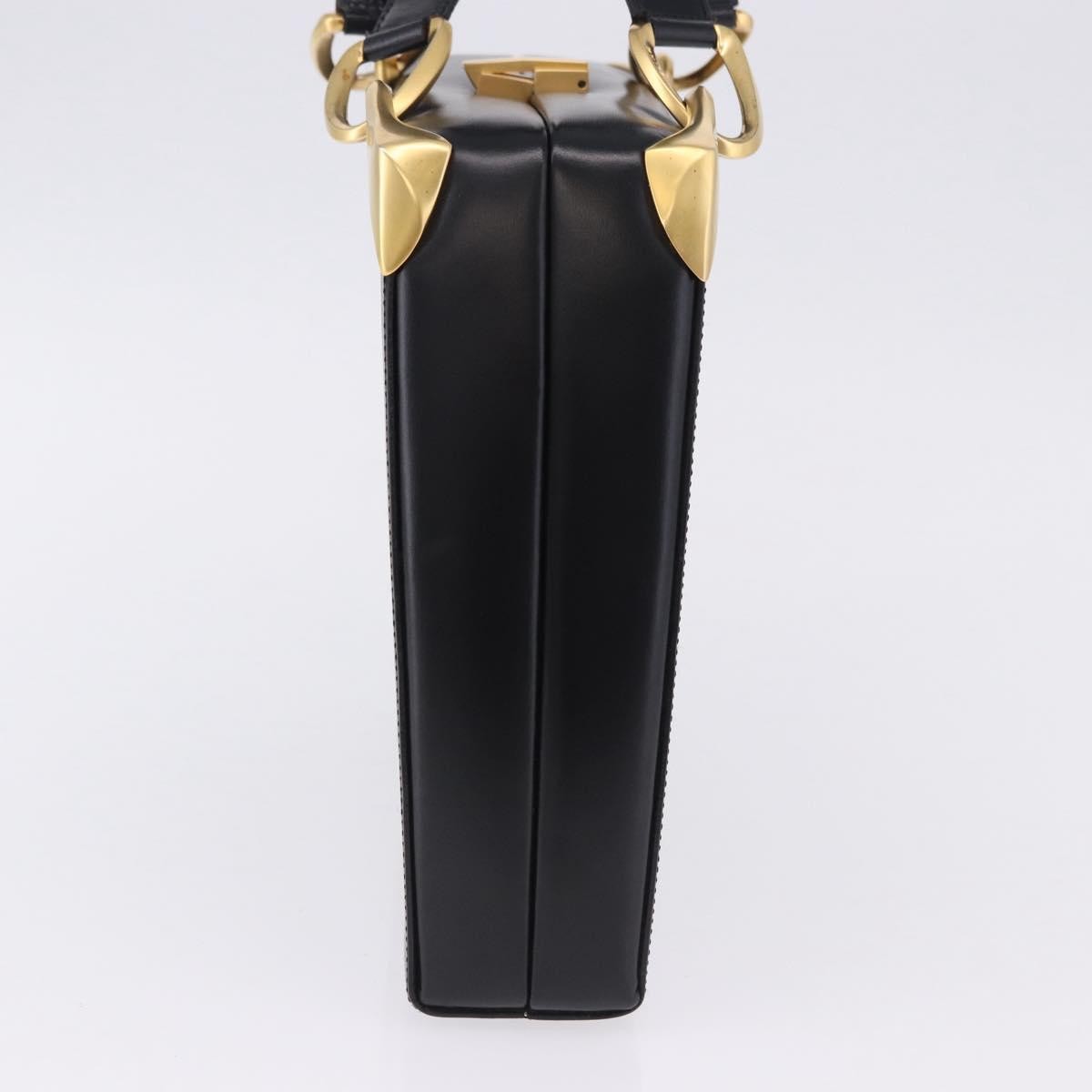 Celine Vintage Leather, Black, Leather, Shoulder Bag