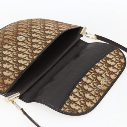 Christian Dior Vintage Trotter Canvas, Brown, Canvas, Shoulder Bag