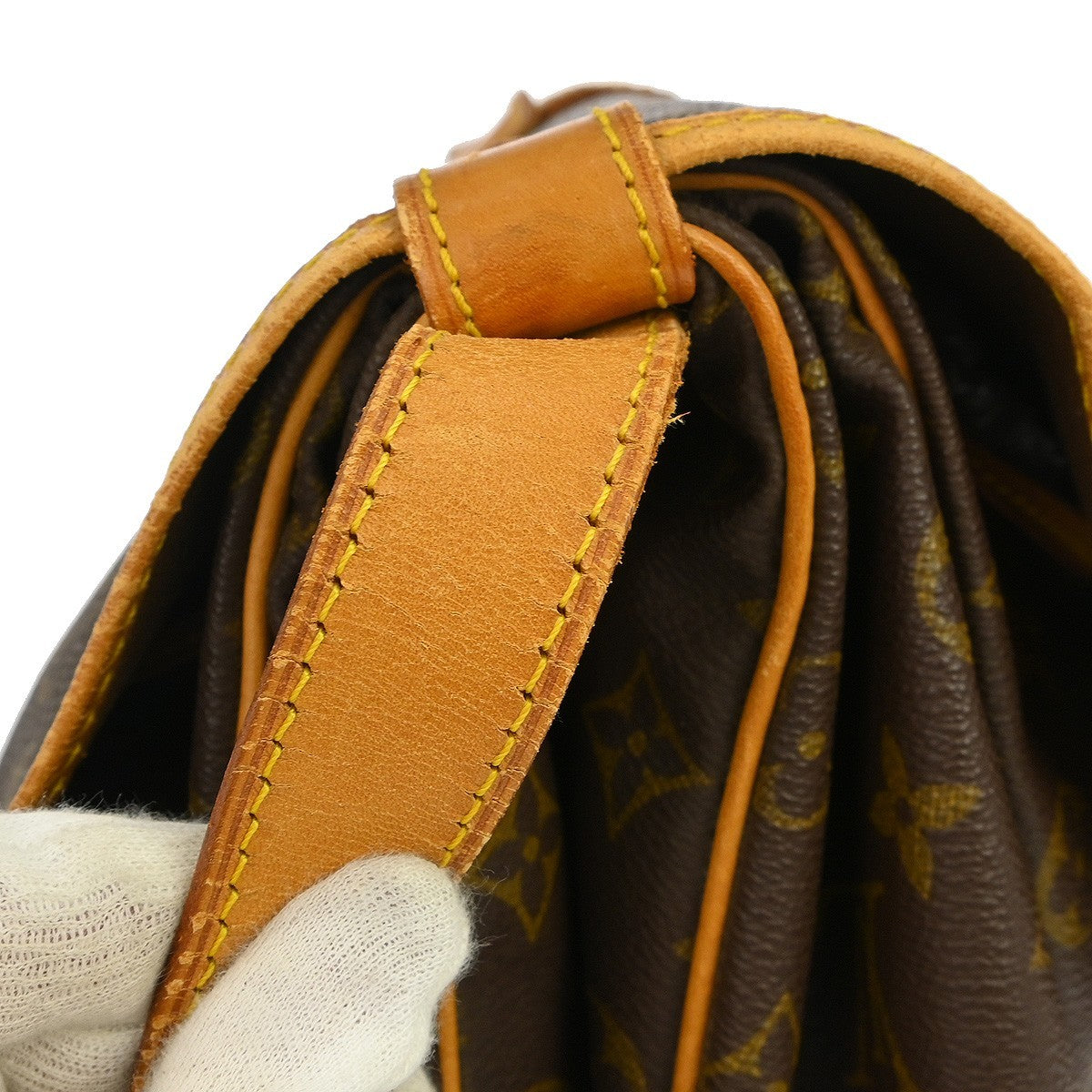 Louis Vuitton Saumur Monogram Canvas, Brown, Canvas, Shoulder Bag