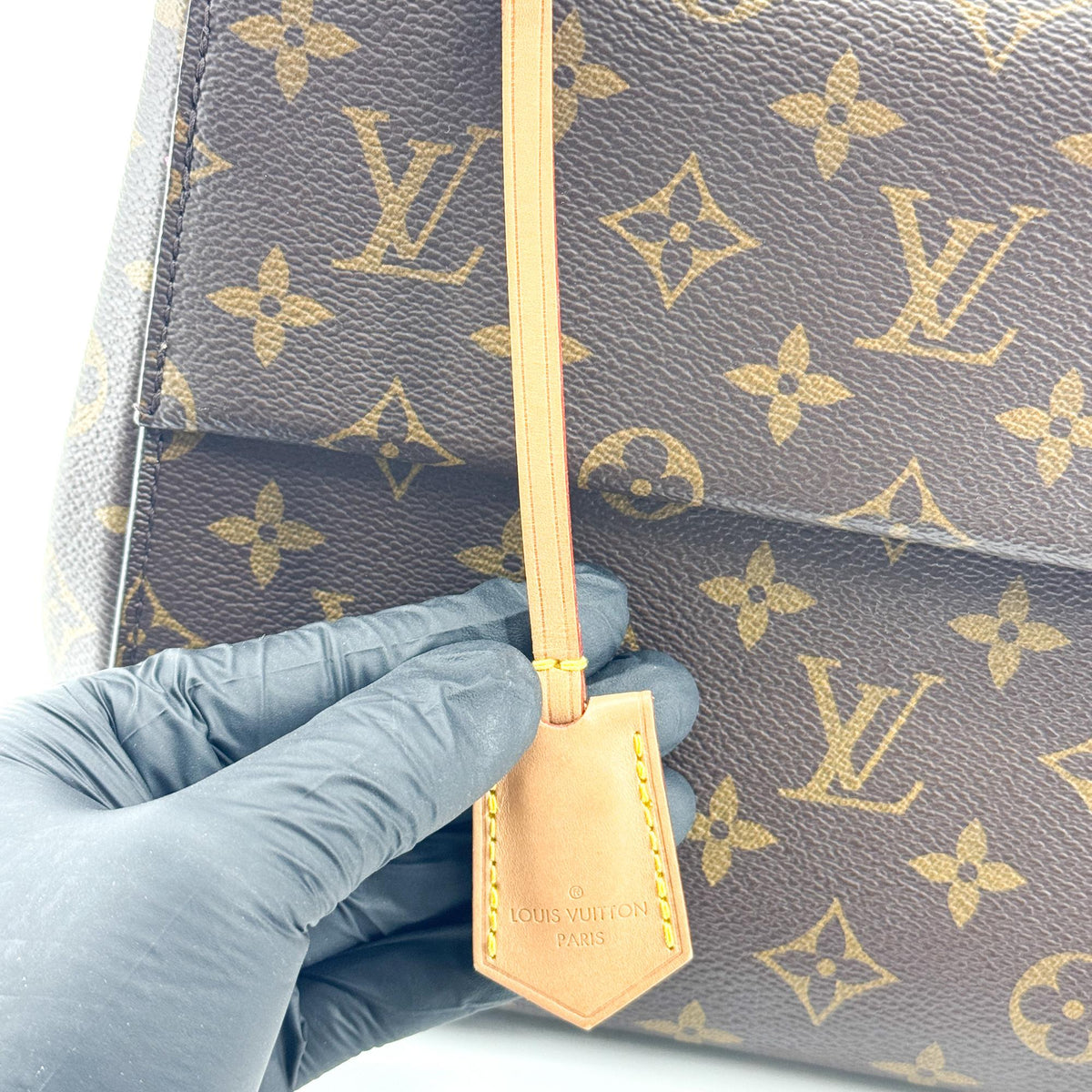 Louis Vuitton Cluny Top Handle Monogram Canvas, Brown, Canvas, Handbag