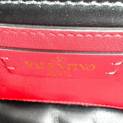 Valentino Garavani Supervee Leather, Black, Leather, Crossbody Bag