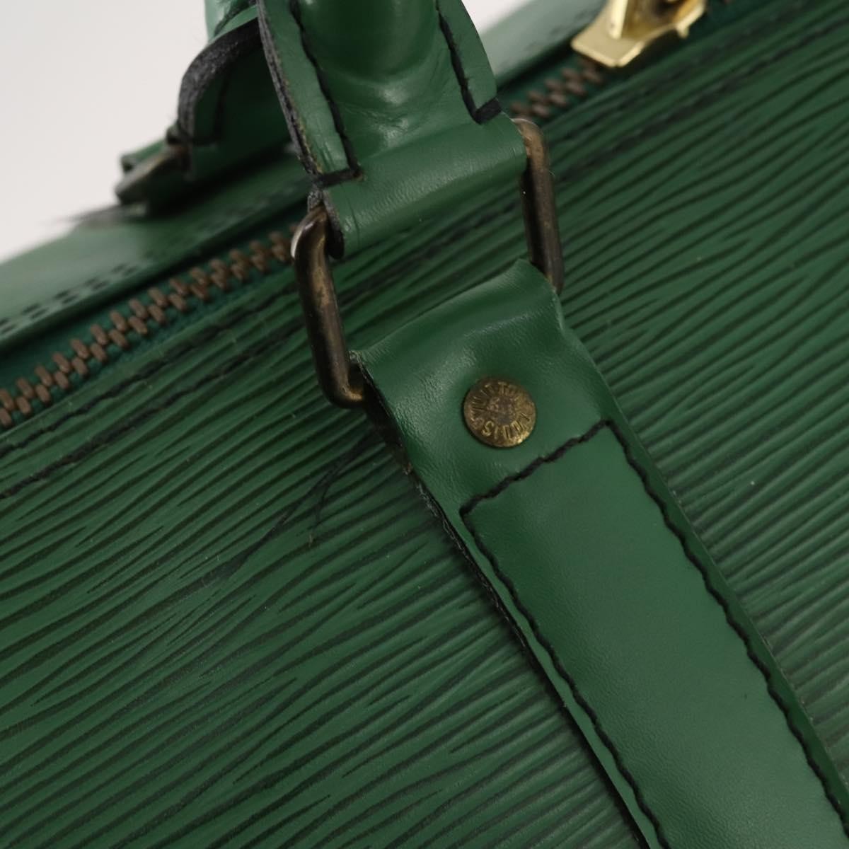 Louis Vuitton Keepall Epi Leather, Green, Leather, Travel Bag