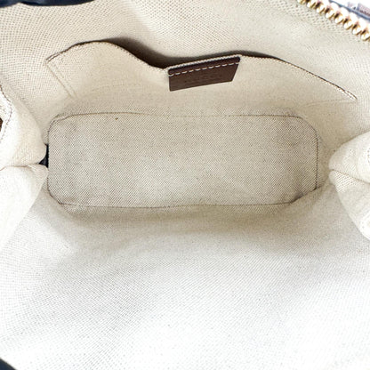 Gucci Horsebit 1955 Top Handle GG Coated Canvas with Leather, Brown, Canvas, Handbag
