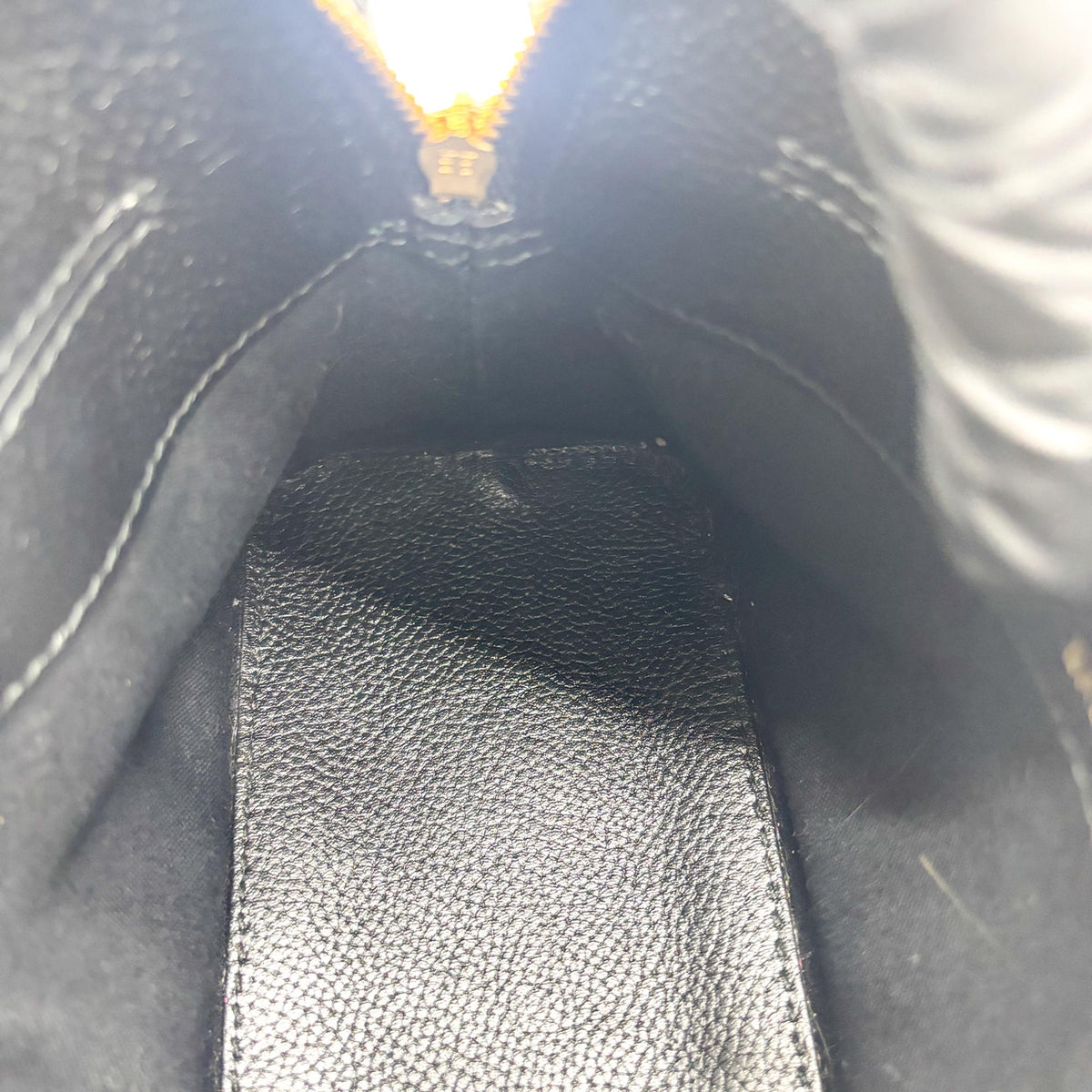 Balenciaga Logo Ville Leather, Black, Leather, Handbag