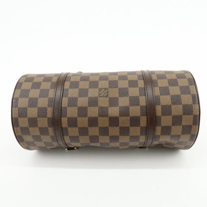 Louis Vuitton Papillon Damier Ebene, Brown, Canvas, Handbag