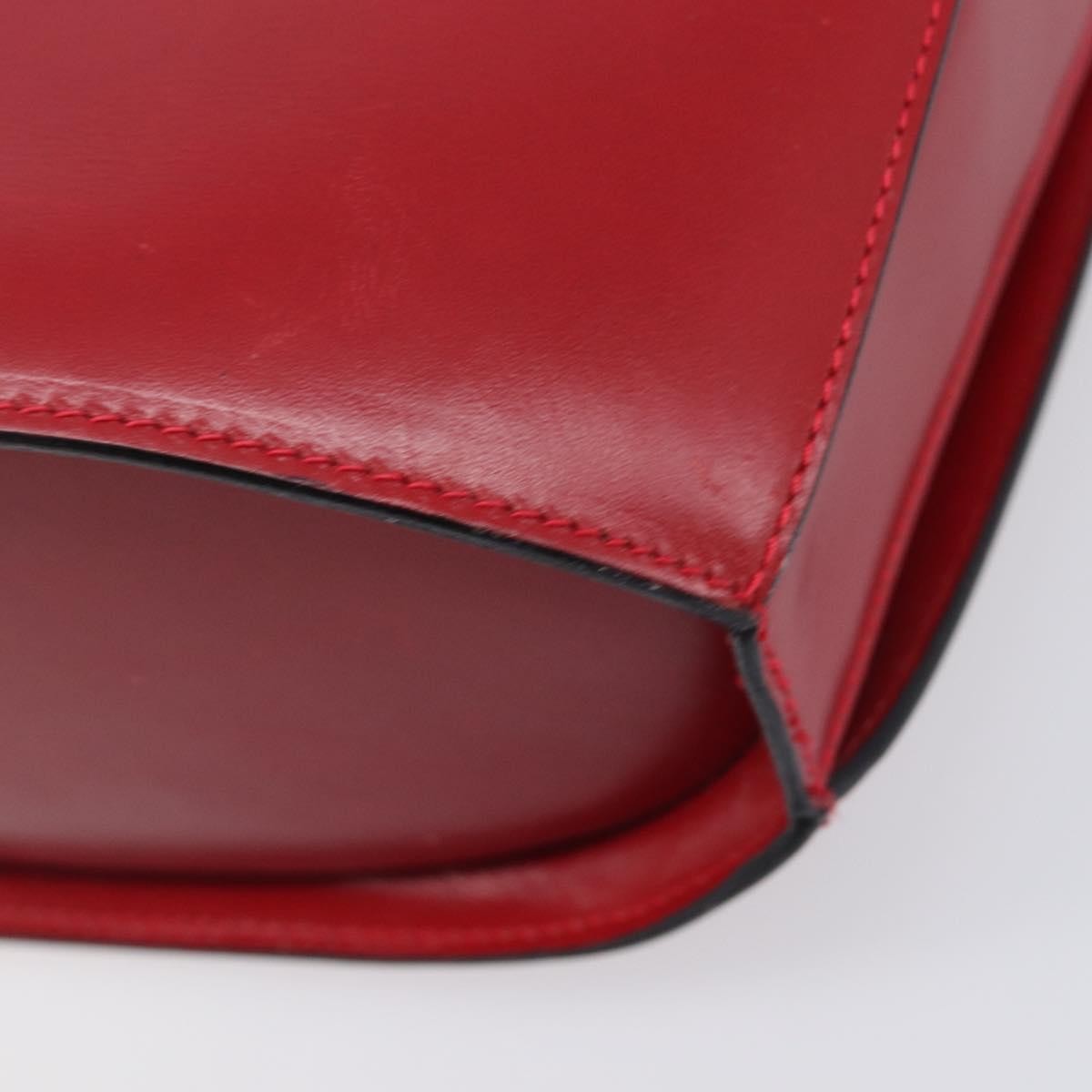 Bally Vintage Leather, Red, Leather, Shoulder Bag