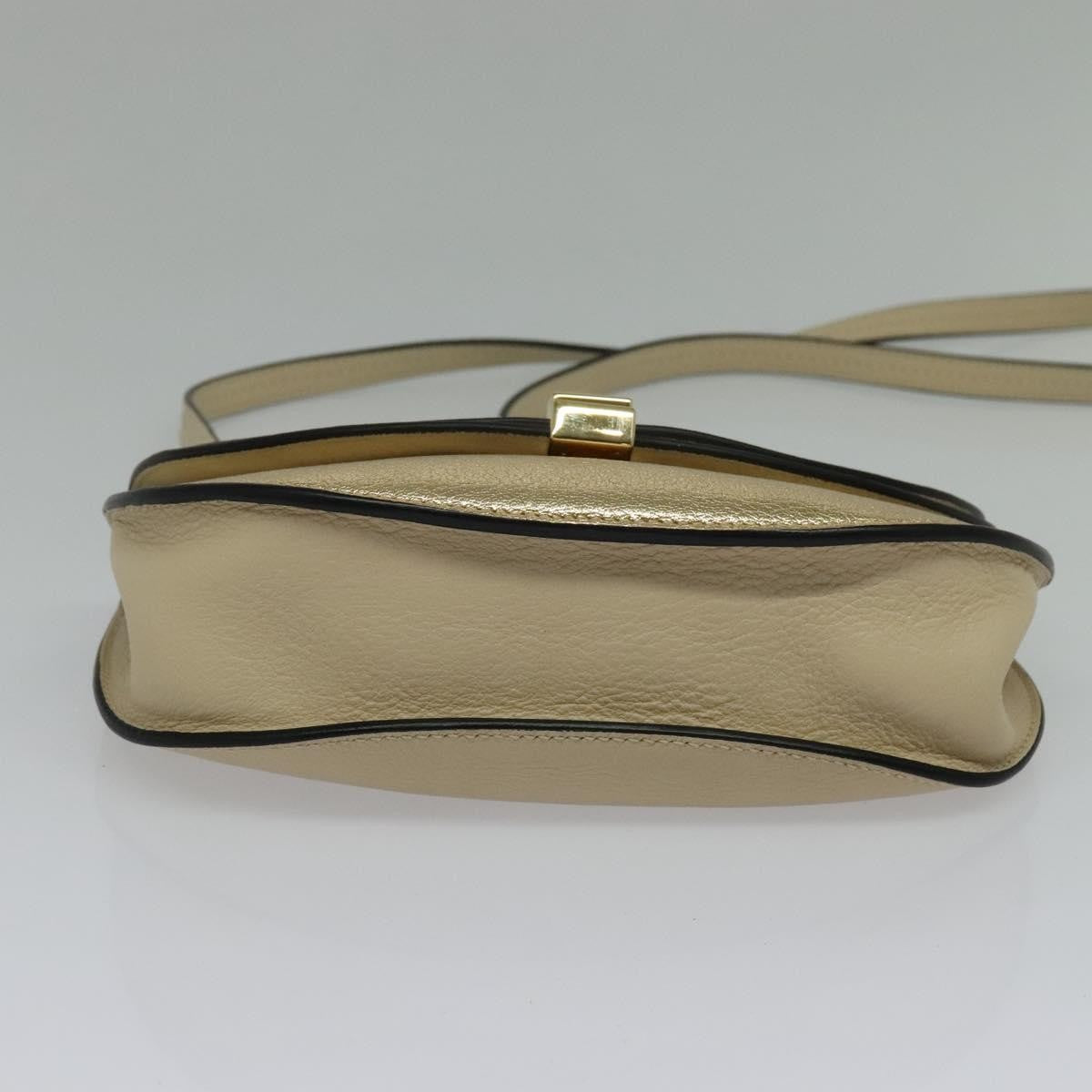 Chloe Georgia Leather, Gold, Leather, Shoulder Bag