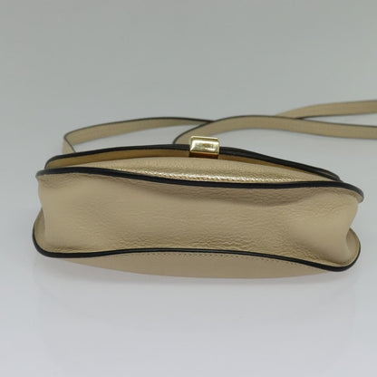 Chloe Georgia Leather, Gold, Leather, Shoulder Bag
