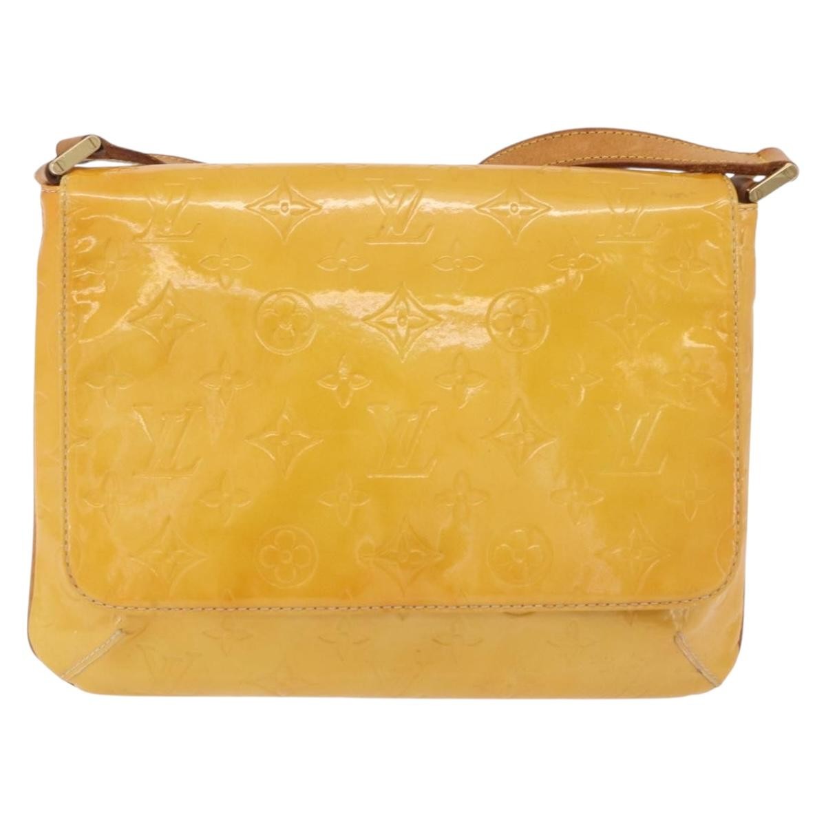 Louis Vuitton Thompson Street Monogram Vernis, Yellow, Patent Leather, Shoulder Bag