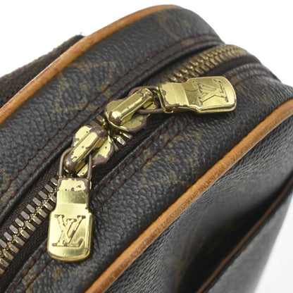 Louis Vuitton Pochette Gange Monogram Canvas, Brown, Canvas, Clutch