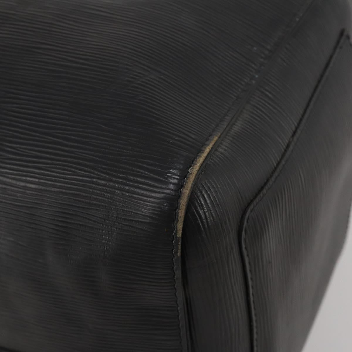 Louis Vuitton Keepall Epi Leather, Black, Leather, Travel Bag