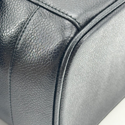 Chanel Vintage Timeless Cosmetic Case Caviar, Black, Leather, Clutch