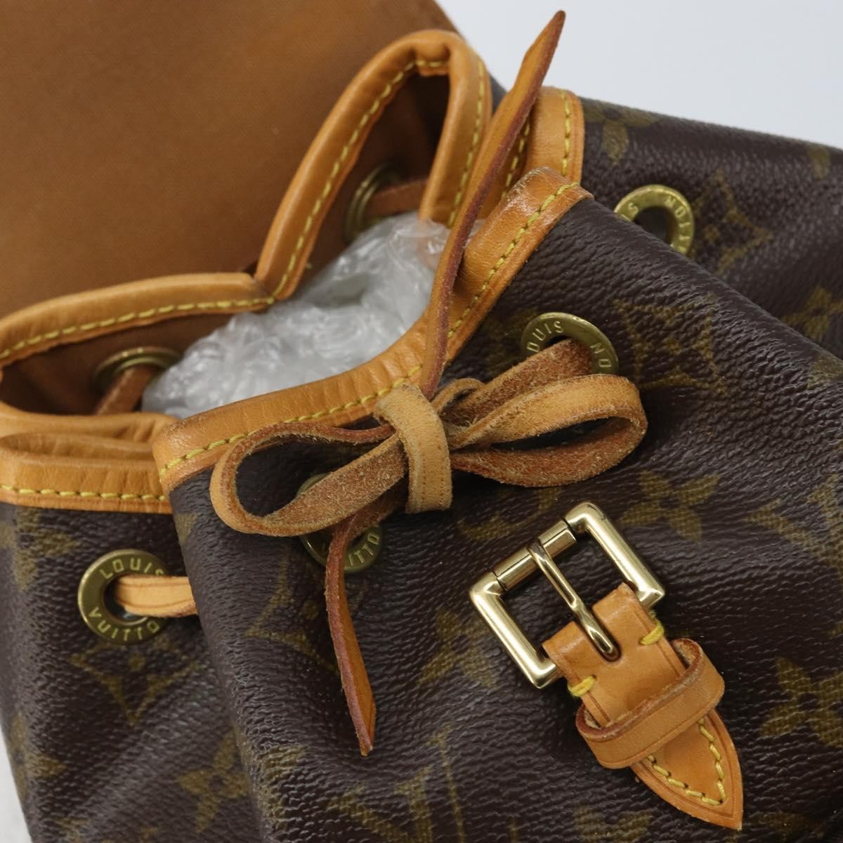 Louis Vuitton Vintage Montsouris Monogram Canvas, Brown, Canvas, Backpack