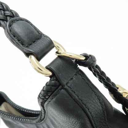 Gucci Marrakech Hobo Leather, Black, Leather, Shoulder Bag