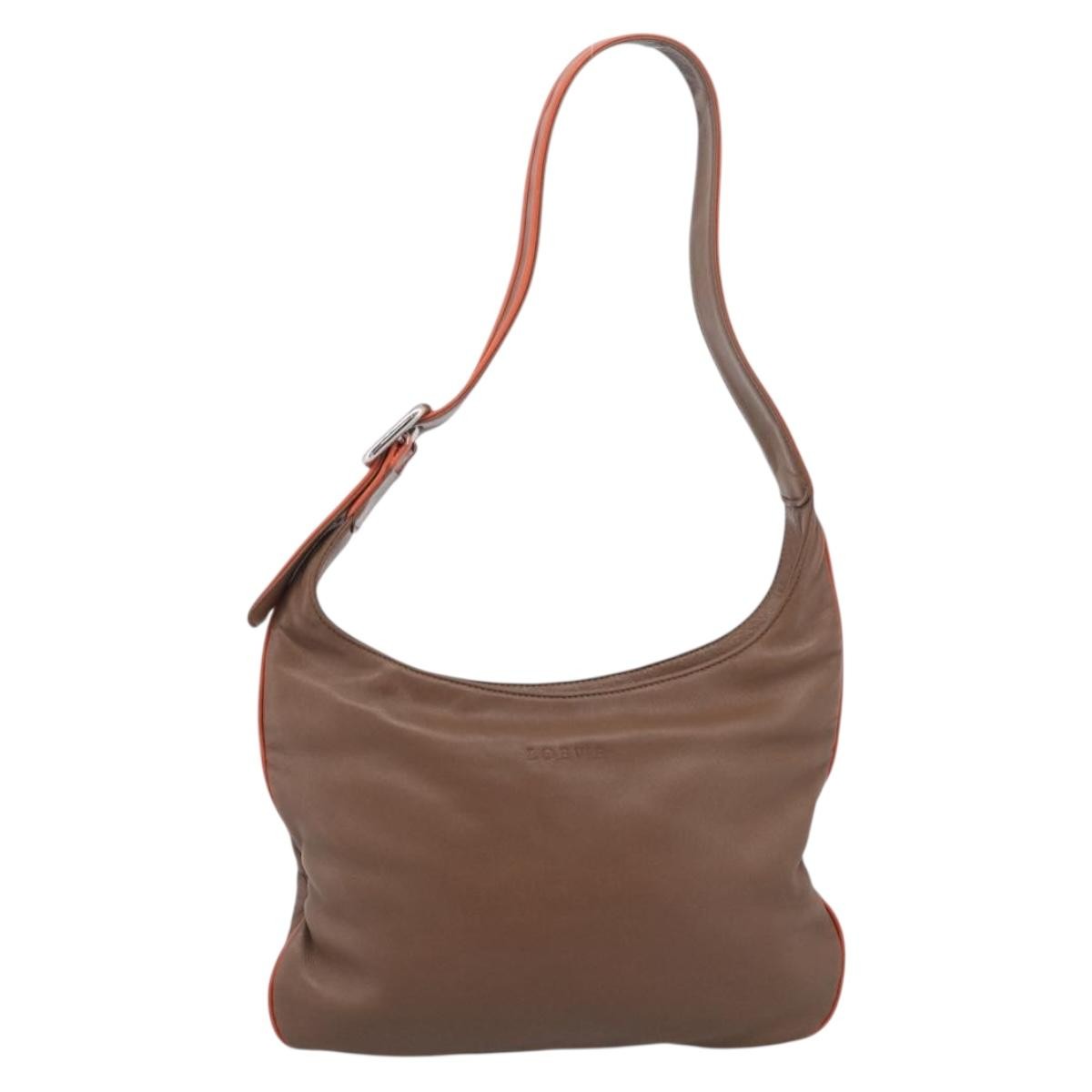 Loewe Shoulder bag Leather, Brown, Leather, Shoulder Bag