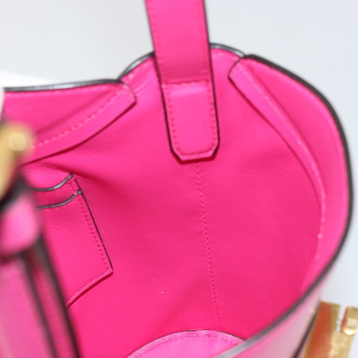Salvatore Ferragamo Trifolio Leather, Pink, Leather, Shoulder Bag