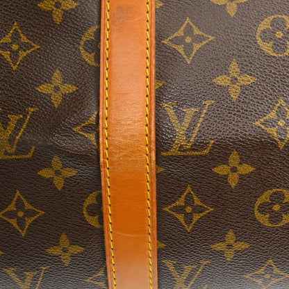 Louis Vuitton Keepall Monogram, Brown, Canvas, Travel Bag