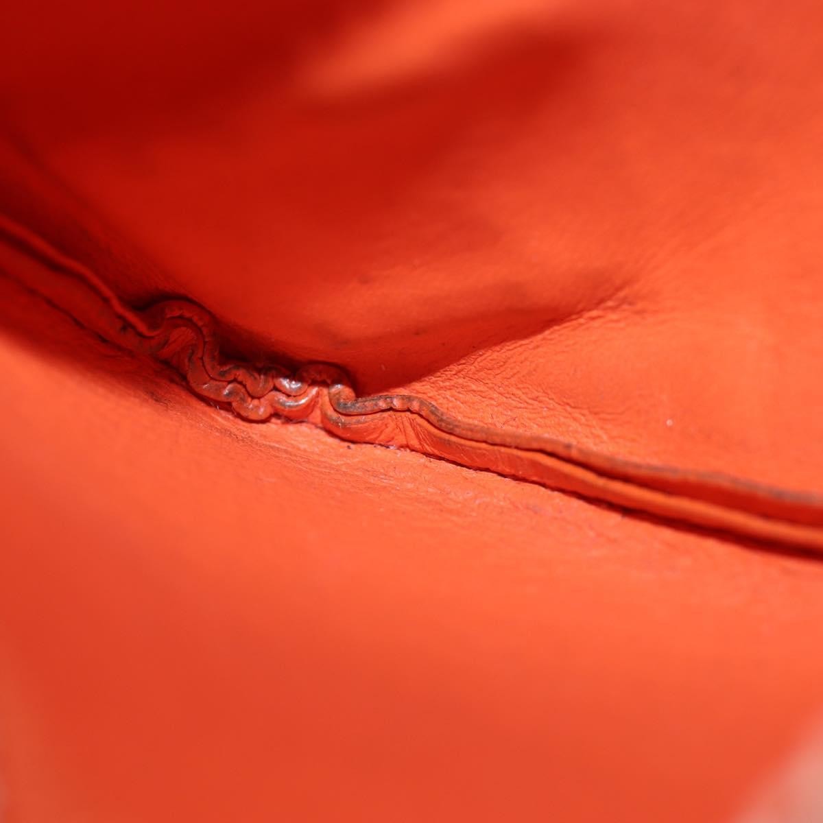 Louis Vuitton Pochette Clés Everyday LV leather, Orange, Leather, Wallet
