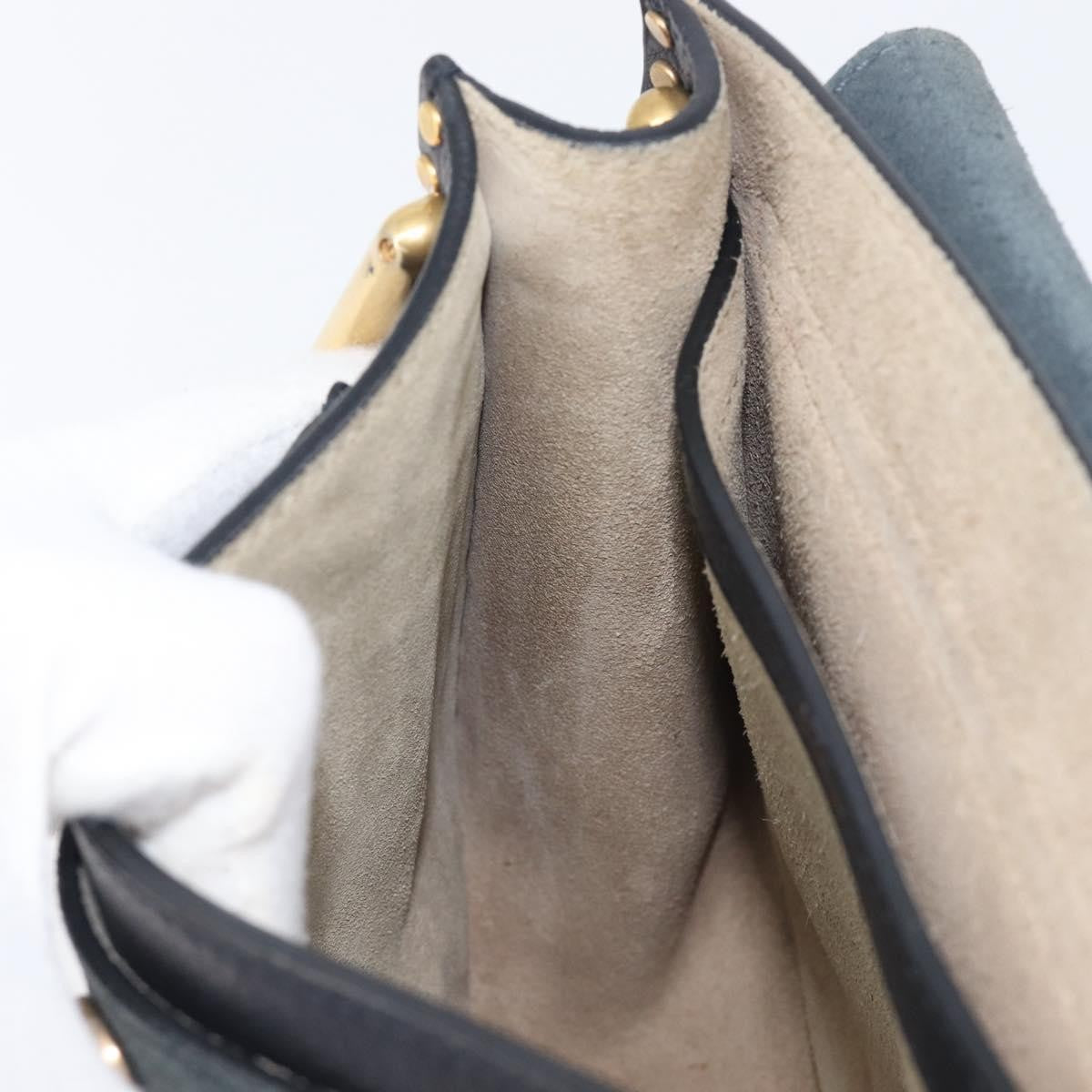 Chloe Hudson Studded Leather, Black, Leather, Handbag