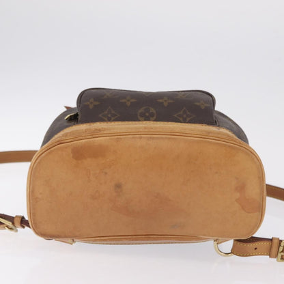 Louis Vuitton Vintage Montsouris Monogram Canvas, Brown, Canvas, Backpack