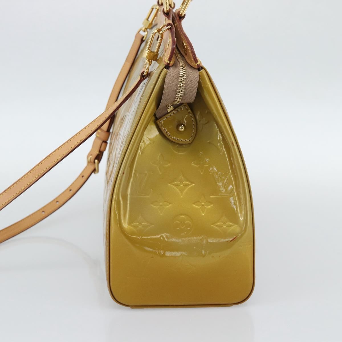 Louis Vuitton Blair Monogram Vernis, Beige, Patent Leather, Handbag