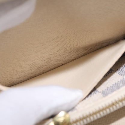 Louis Vuitton Solo Belt Damier, White, Canvas, Clutch
