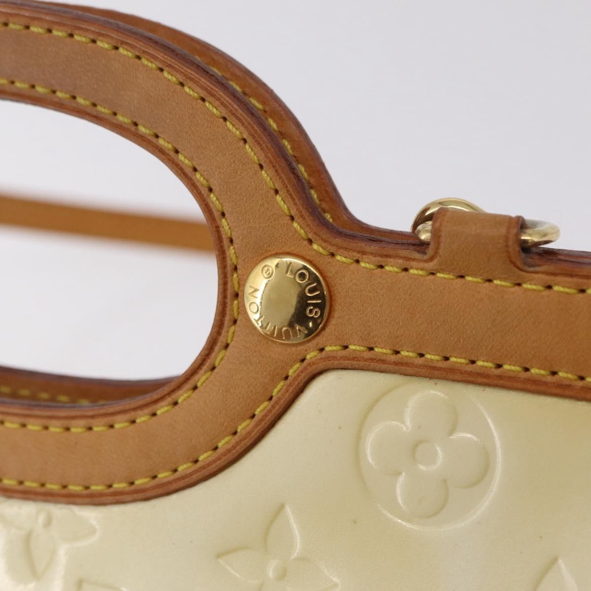 Louis Vuitton Roxbury Drive Monogram Vernis, Beige, Patent Leather, Handbag