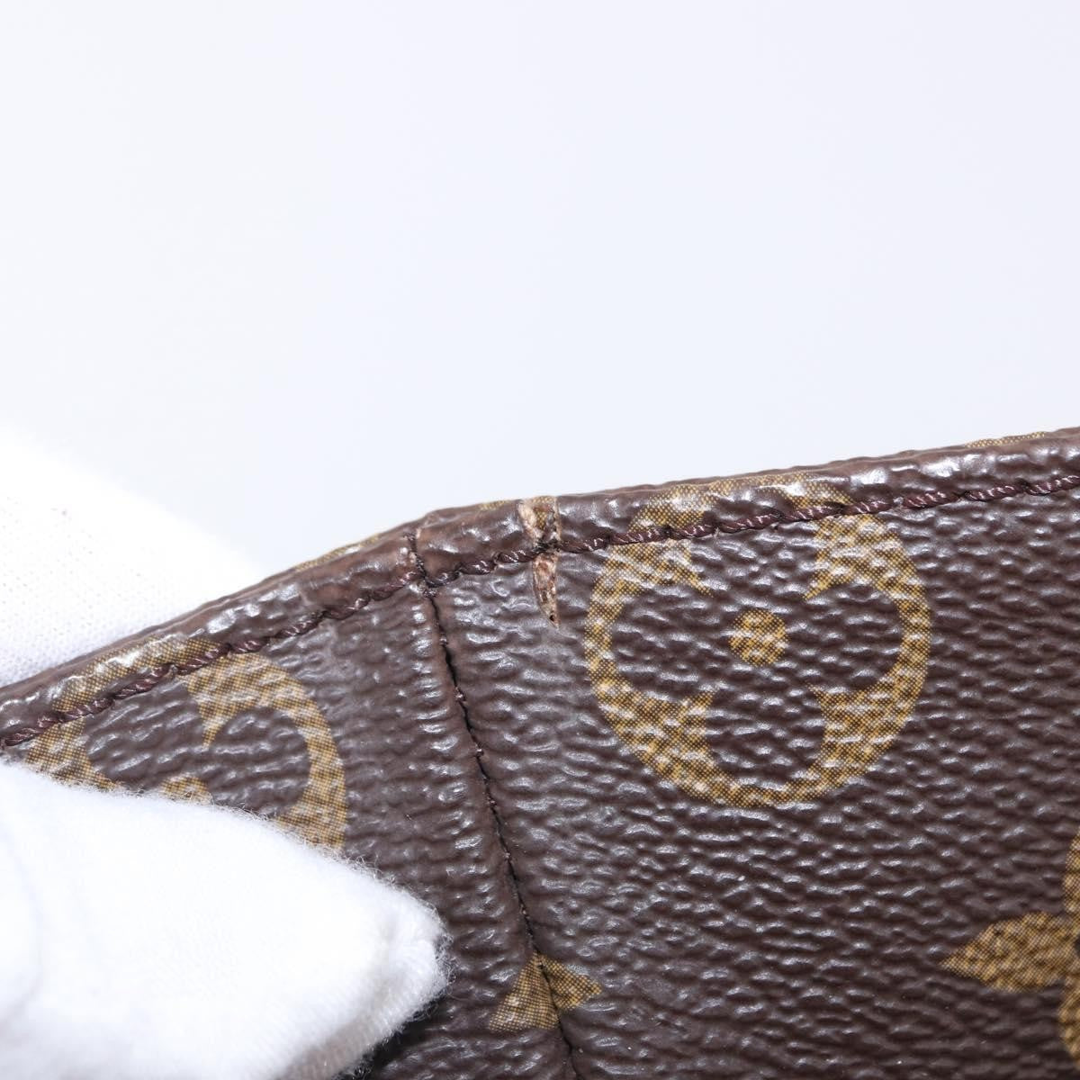Louis Vuitton Shopping Sac Handbag Monogram, Brown, Canvas, Tote Bag