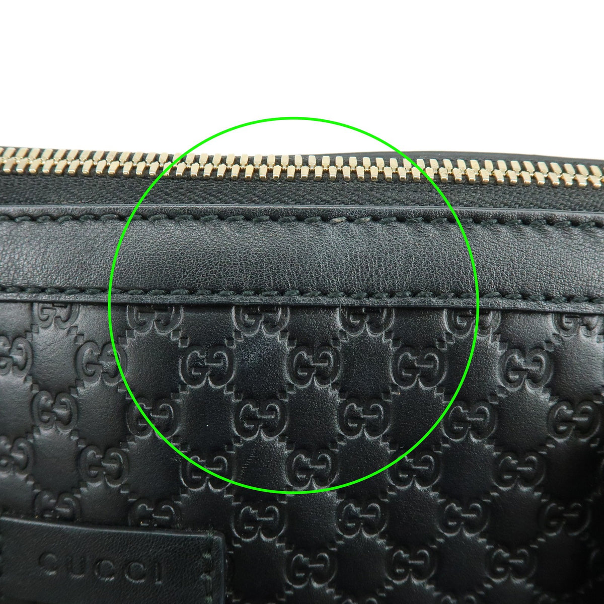 Gucci Guccissima GG Leather, Black, Leather, Handbag