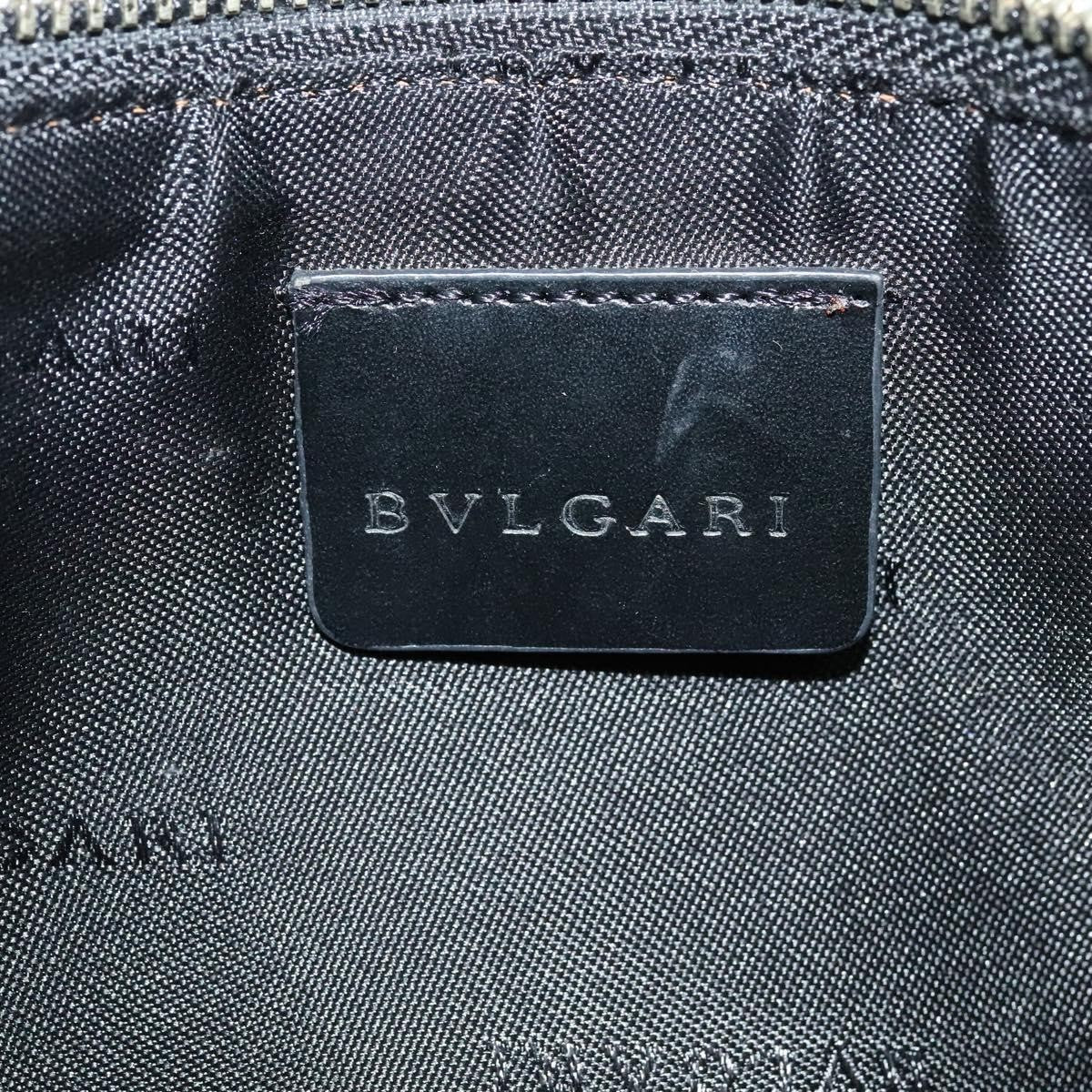 Bvlgari Logomania Canvas, Black, Canvas, Shoulder Bag