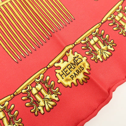 Hermes Carré 40 Silk, Red, Silk, Scarf