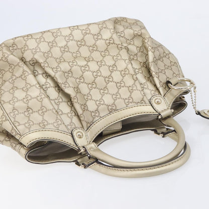 Gucci Sukey Guccissima Leather, Gold, Canvas, Tote Bag